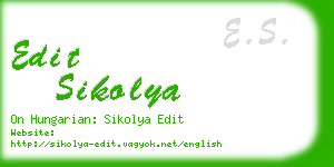 edit sikolya business card